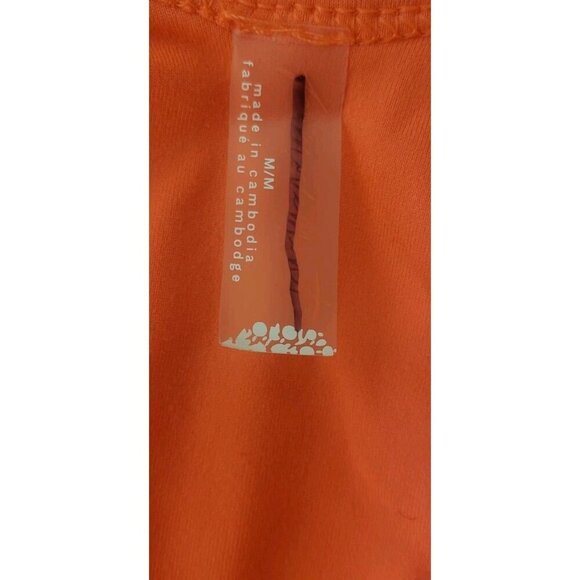 NEW FREE PEOPLE MOVEMENT BREATHE DEEPER CROP TANK BLOOD ORANGE MEDIUM - Picture 8 of 9